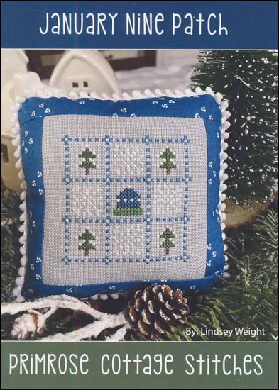 January Nine Patch Cross Stitch Pattern by Primrose Cottage Stitches