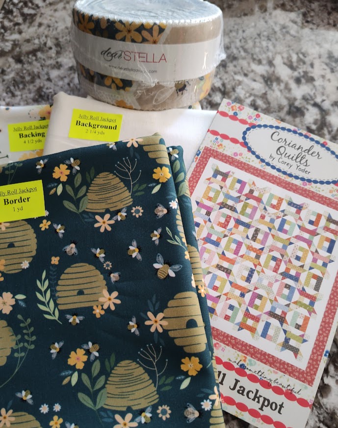 Jelly Roll Jackpot Quilt Kit Featuring Bees Knees by Dear Stella
