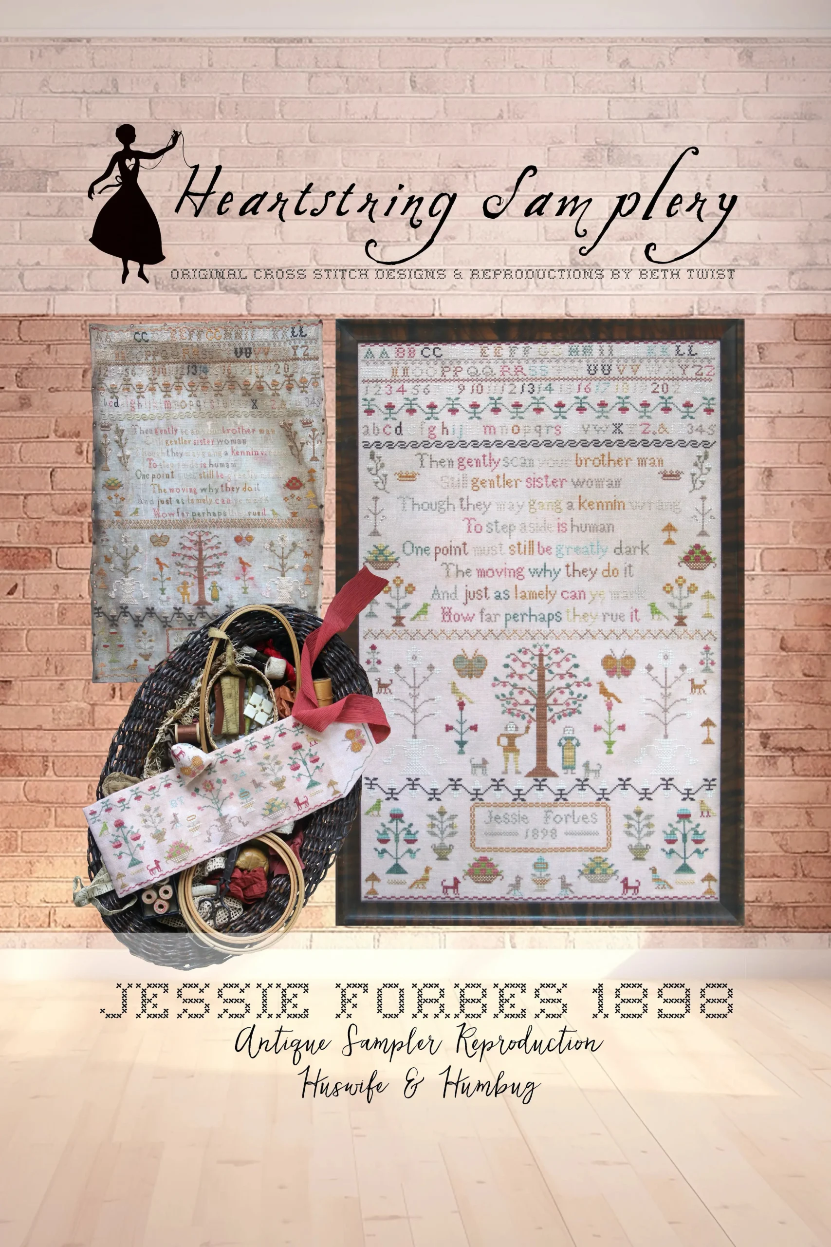 SALE Heartstring Samplery JESSIE FORBES 1898 Cross Stitch Pattern