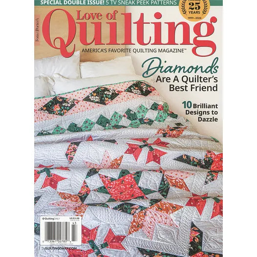 Autographed Love of Quilting Magazine July-October 2024 Double Issue