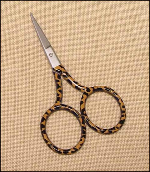 Jungle Leopard Embroidery Scissors by Yarn Tree