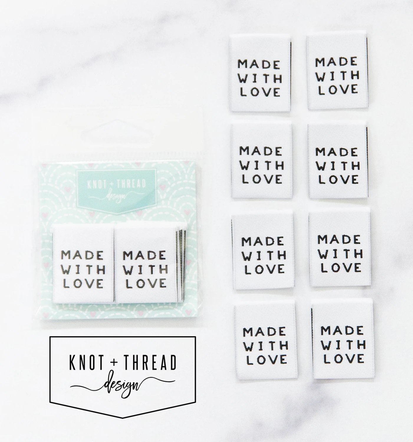 Made with Love 1" Label (8/Pkg) #KATLAB01