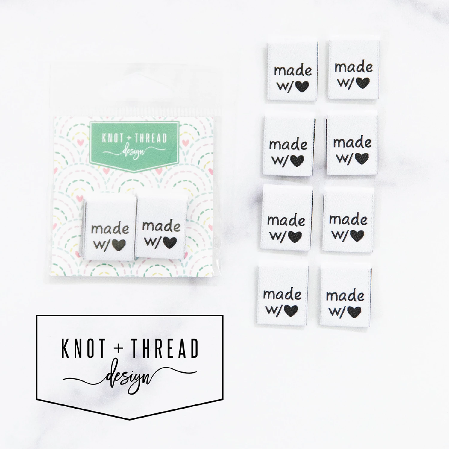 Made With Heart 3/4" Label (8/Pkg) #KATLAB3