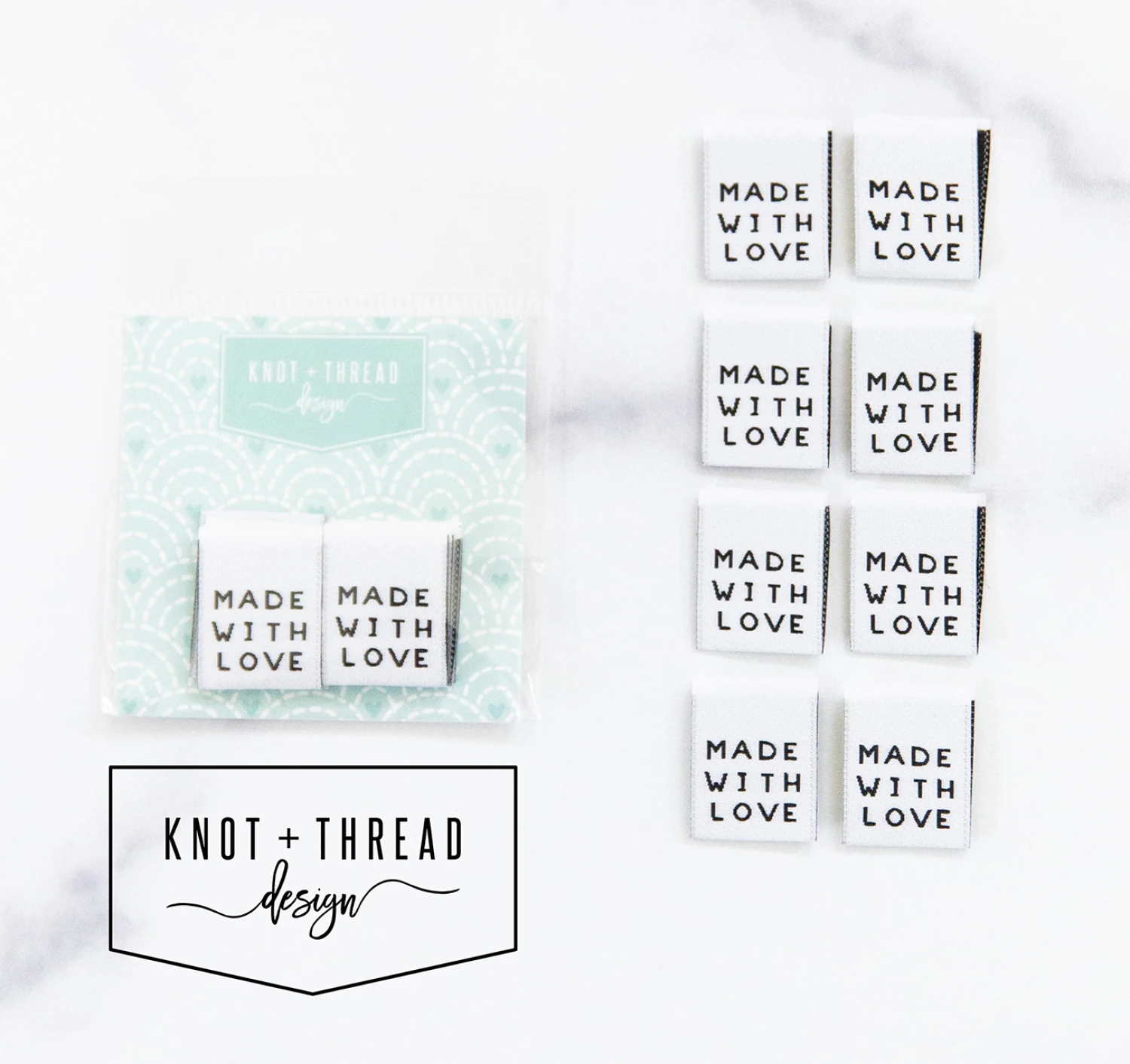 Made with Love 3/4" Label (8/Pkg) #KATLAB04
