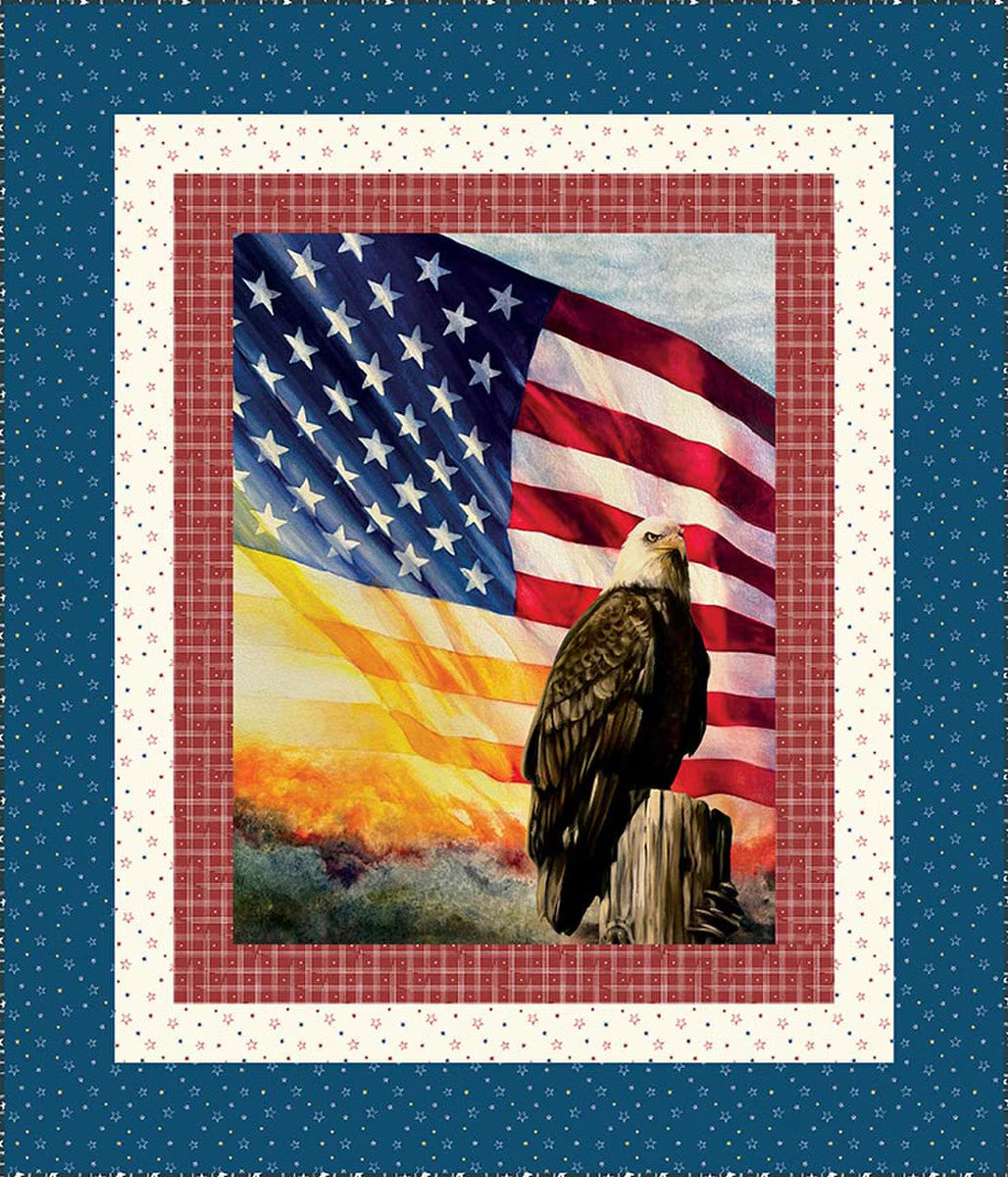 American Honor Panel Quilt Kit by Riley Blake