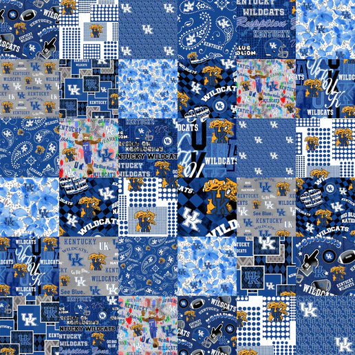University of Kentucky Cheater 60" Wide Quilt Backing Fabric