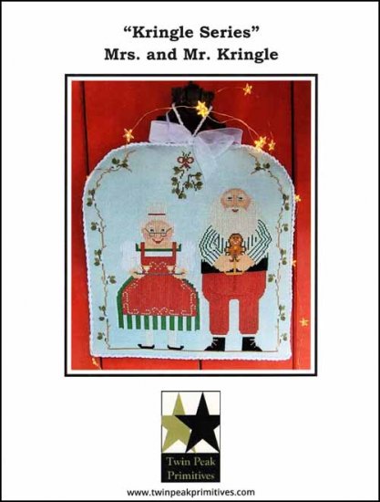 Kringle Series: Mrs. and Mr. Kringle Cross Stitch Pattern by Twin Peak Primitives