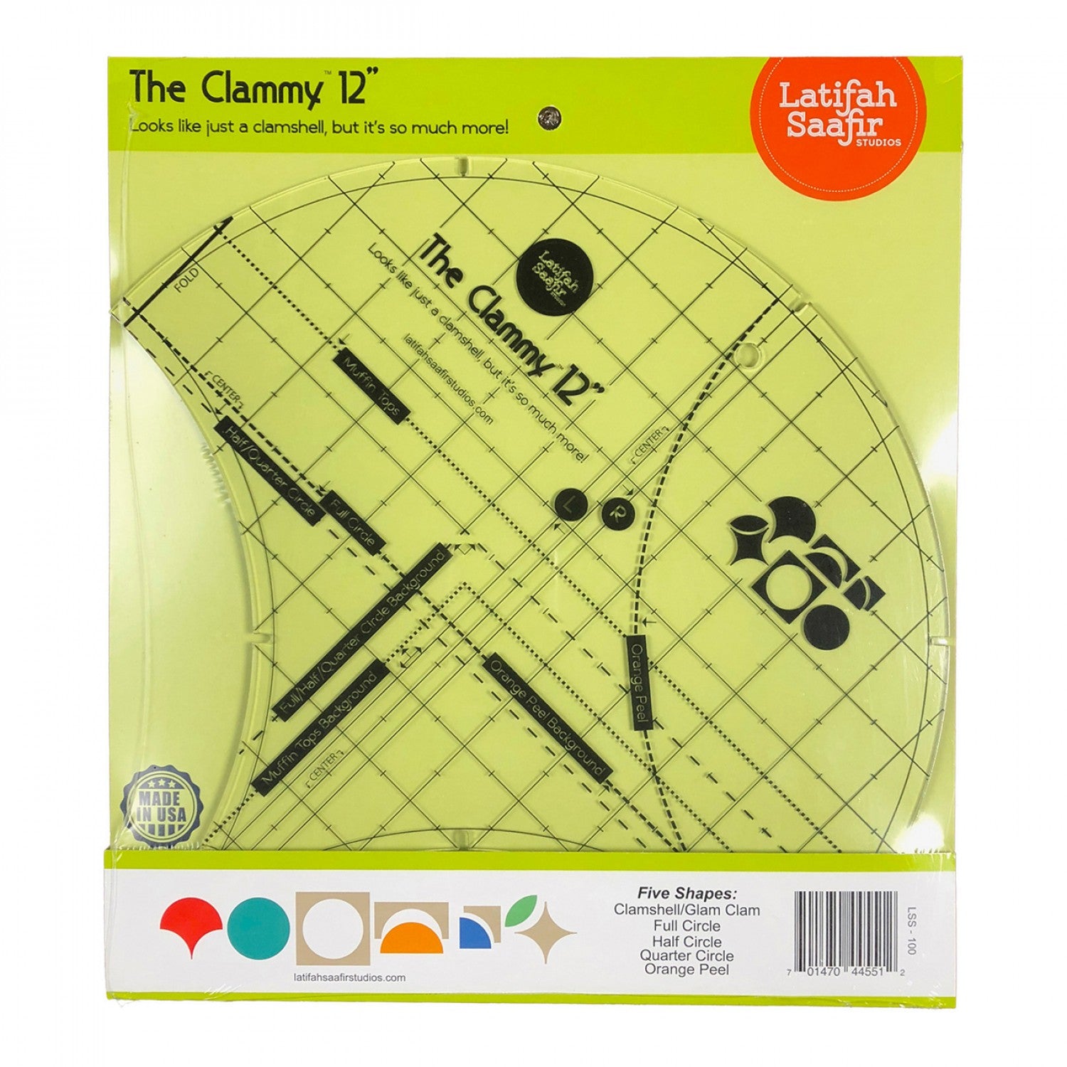 The Clammy 12 Inch Template