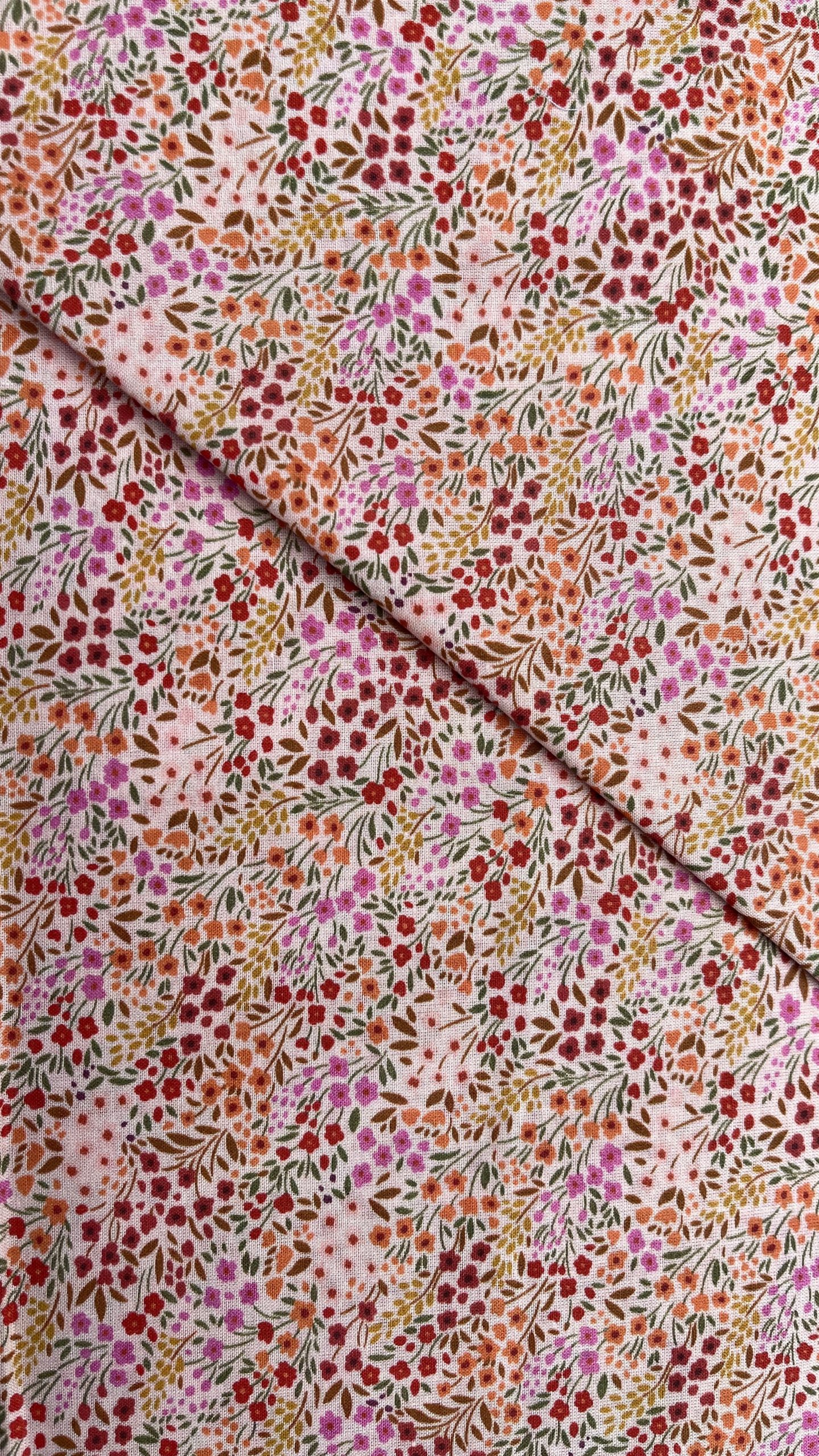Multi Florals Voile PV135032 by La Ta Te (sold in 25cm increments)