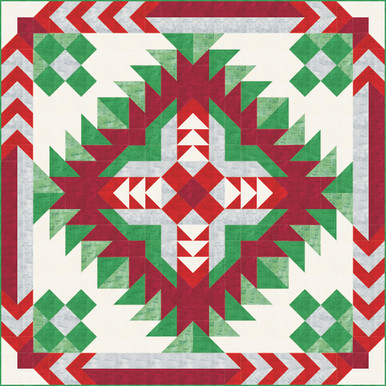 Puzzle Mystery Quilt - Wild West - Large Jamboree (Chalk and Charcoal for Robert Kaufman) - DIE CUT KIT