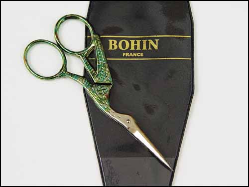 Large Stork Embroidery Scissors by Bohin France
