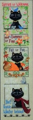 Leave Winter Behind Cross Stitch Pattern by Val's Stuff