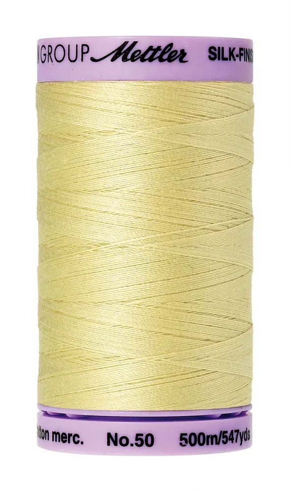 Mettler Cotton Silk Finish 50wt Lemon Frost