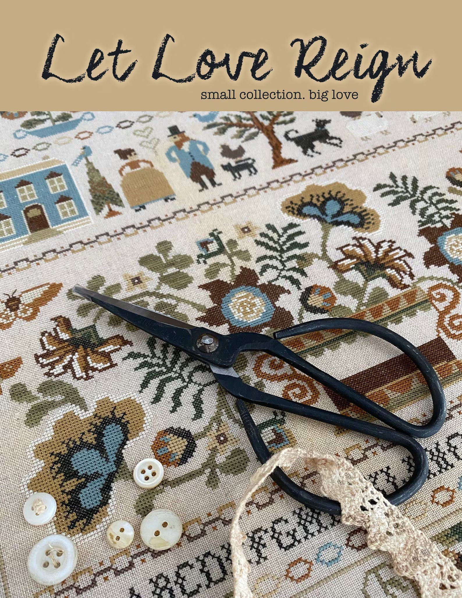 Let Love Reign Cross Stitch Booklet by Teresa Kogut