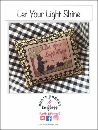 Let Your Light Shine Cross Stitch Pattern by Finally A Farmgirl