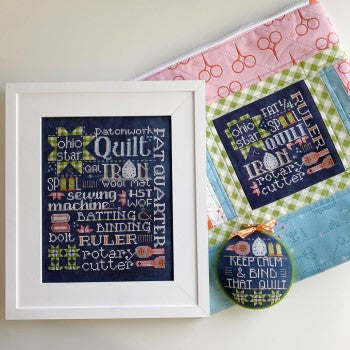 Let's Talk Quilting Cross Stitch Pattern by Hands On Design