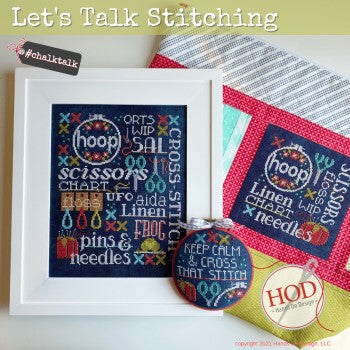 Let's Talk Stitching Cross Stitch Pattern by Hands On Design