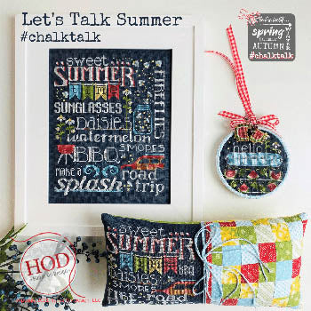 Let's Talk Summer Cross Stitch Pattern by Hands On Design