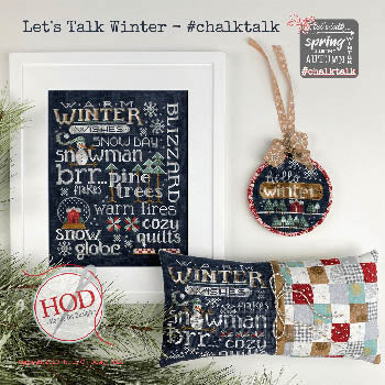Let's Talk Winter Cross Stitch Pattern by Hands On Design