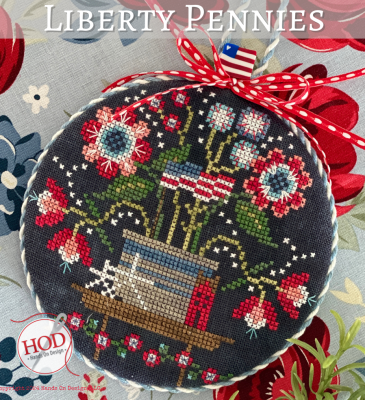 Liberty Pennies Cross Stitch Pattern by Hands On Design