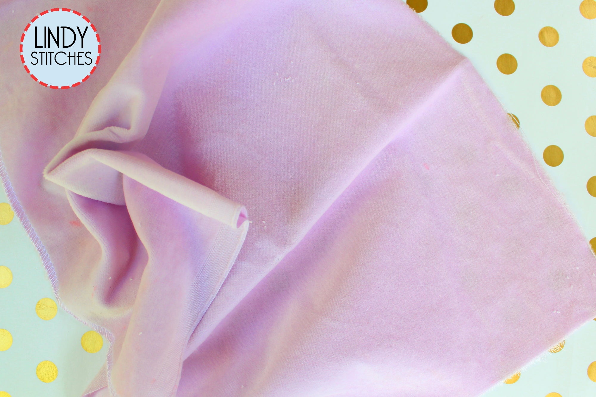 Lilacs Hand Dyed 100% Cotton Velveteen by Lady Dot Creates