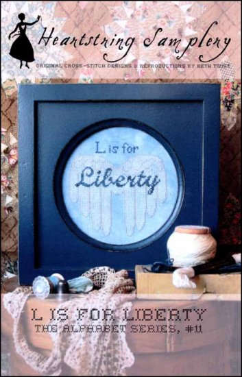 L is For Liberty Cross Stitch Pattern by Heartstring Samplery