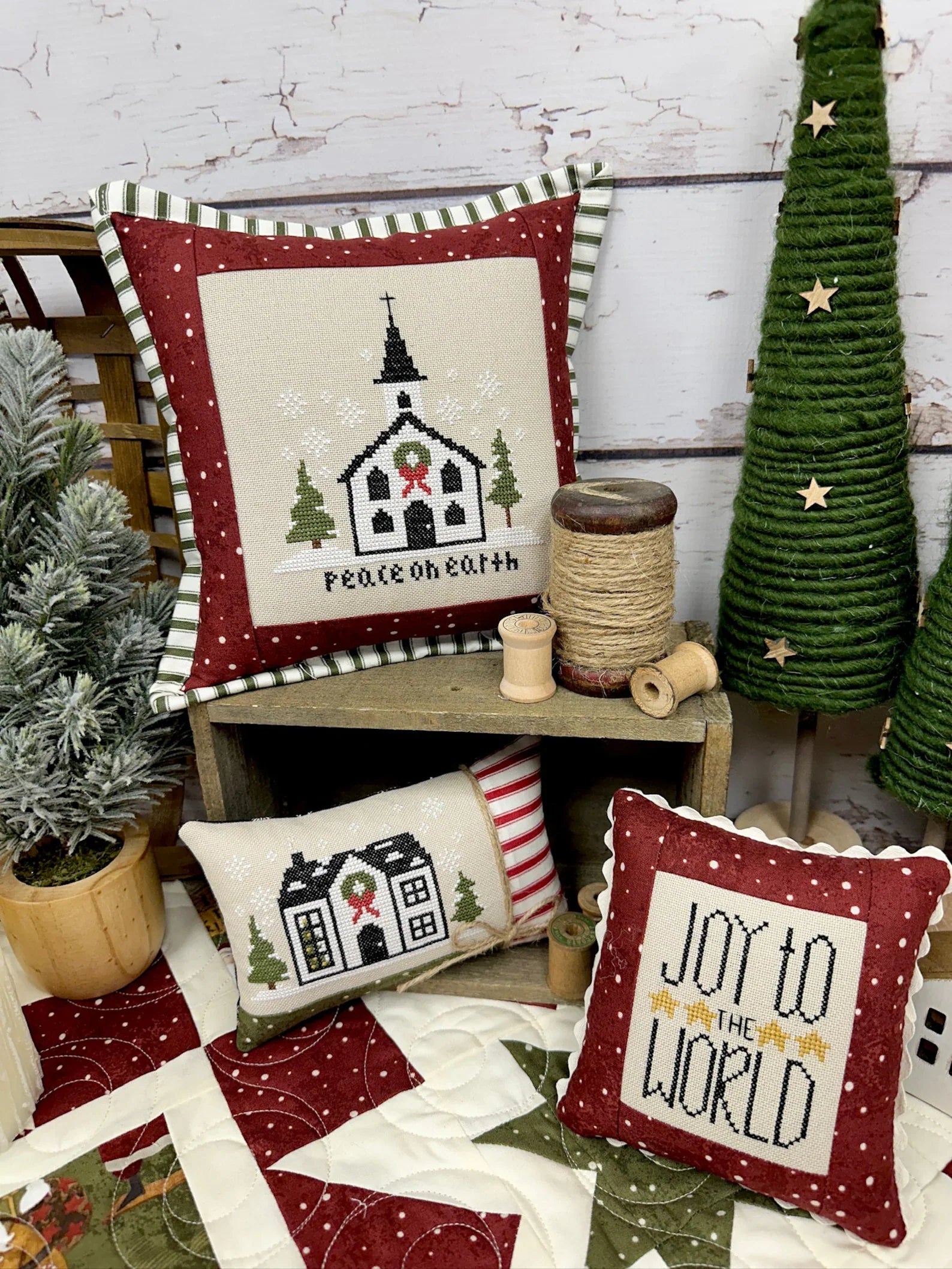 Little White Christmas Cross Stitch Pattern by Primrose Cottage Stitches