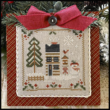 Log Cabin Christmas: Mrs. Snow Cross Stitch Pattern by Little House Needleworks