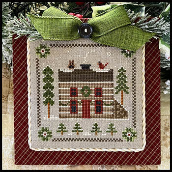 Log Cabin Christmas: Log Cabin Christmas Cross Stitch Pattern by Little House Needleworks