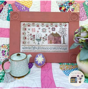 Love, Spring at Pansy Patch Manor Cross Stitch Pattern by Pansy Patch Quilts and Stitchery