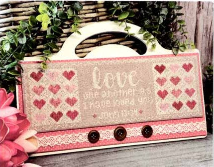 Love One Another | Cross Stitch Pattern by Crafty Bluebonnet Designs