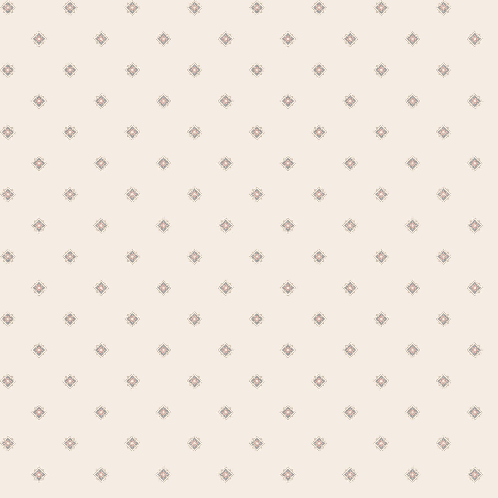 Meadow Blush - Geo (White) - Maywood Studio **END OF BOLT 80CM**