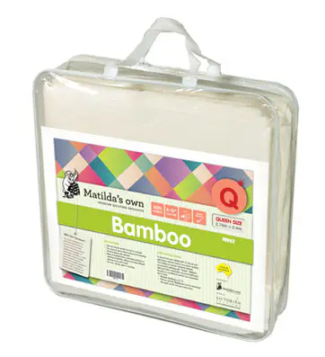 Matilda's Own 100% Bamboo Quilt Batting - Queen (94" x 106" )
