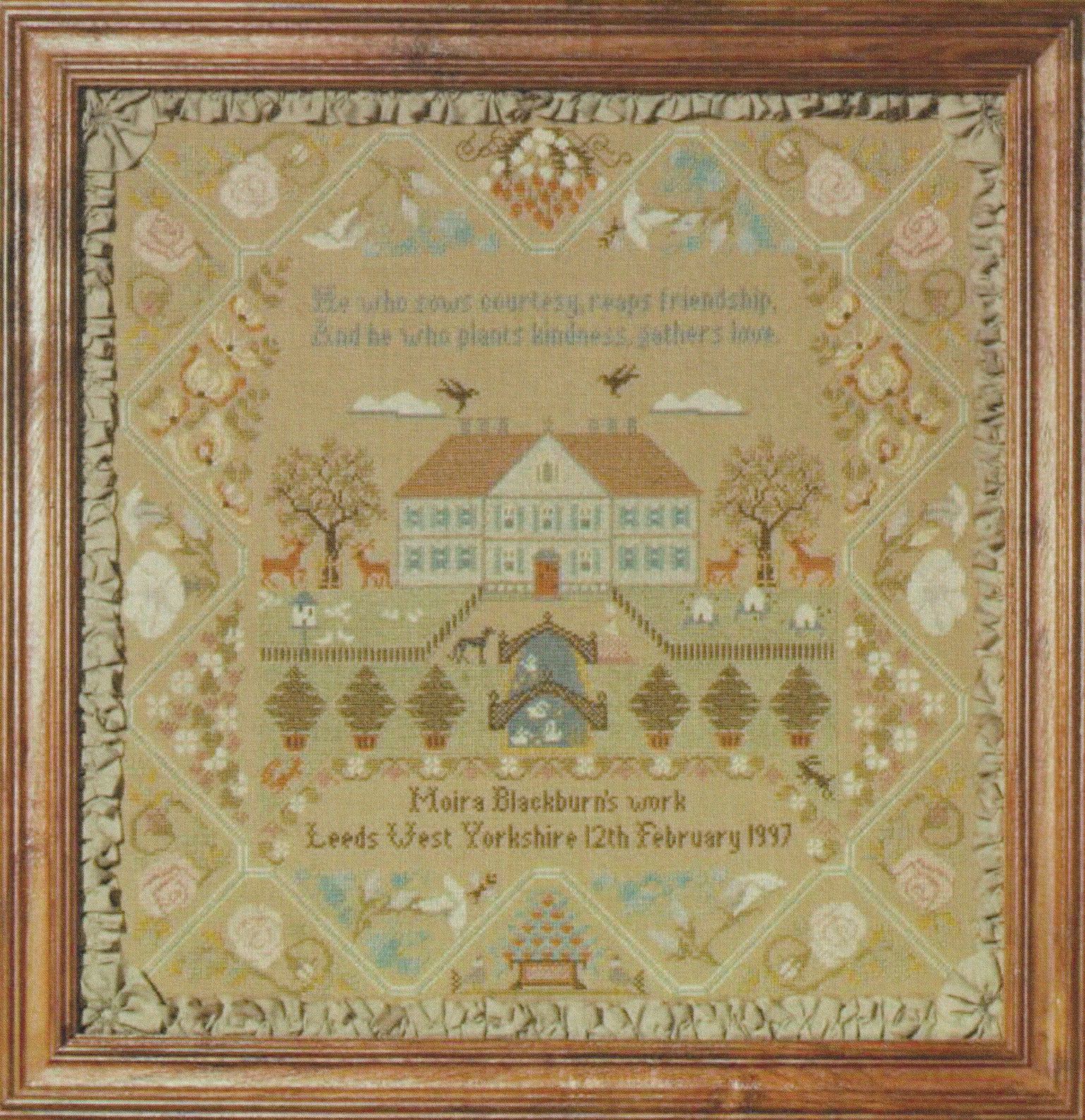 Bee Hive Sampler by Moira Blackburn Cross Stitch Pattern
