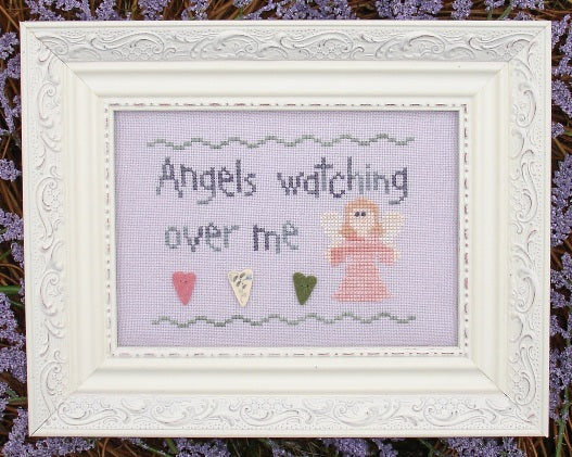 Angels Watching Cross Stitch Pattern by My Big Toe Designs