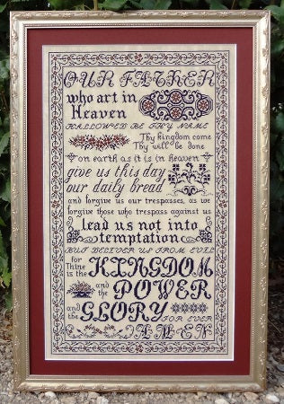 The Lord's Prayer Cross Stitch Pattern
