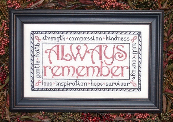Always Remember Cross Stitch Pattern by My Big Toe Designs