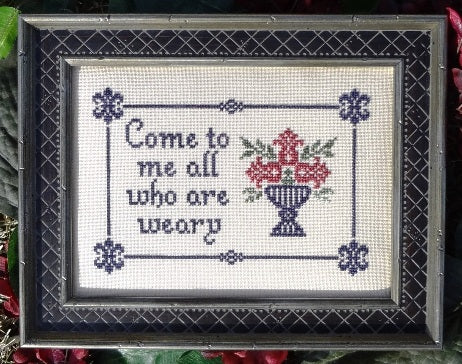All Who Are Weary Cross Stitch Pattern by My Big Toe Designs