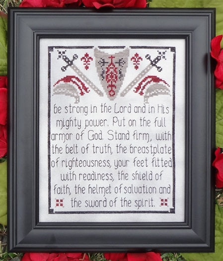 Armor of God Cross Stitch Pattern by My Big Toe Designs