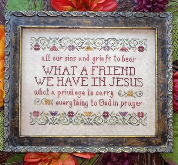 What A Friend We Have In Jesus Counted Cross Stitch Pattern