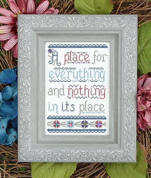 A Place For Everything Cross Stitch Pattern by My Big Toe Designs