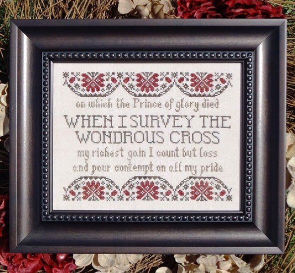 When I Survey the Wondrous Cross Counted Cross Stitch Pattern