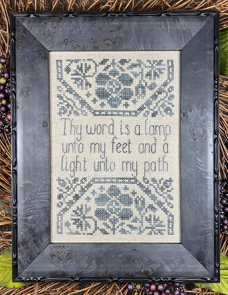 Thy Word (Psalm 119:105) Cross Stitch Pattern by My Big Toe Designs
