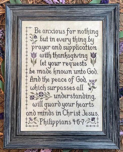 Be Anxious For Nothing Cross Stitch Pattern by My Big Toe Designs