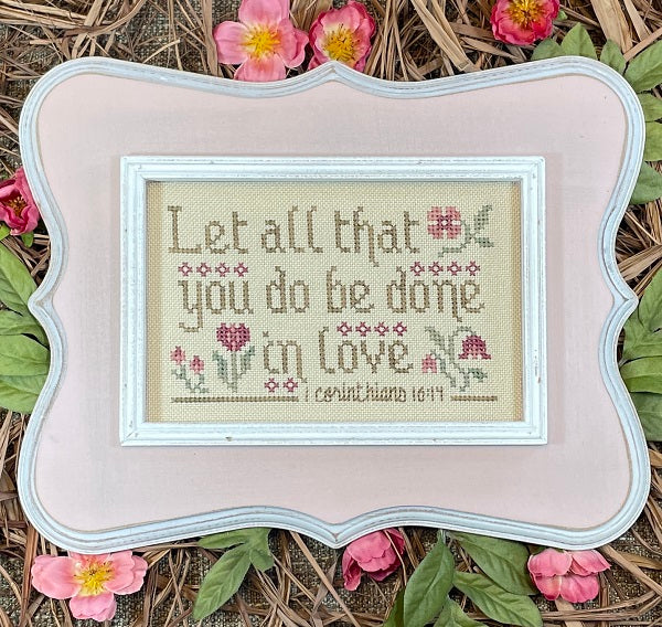 All In Love Cross Stitch Pattern by My Big Toe Designs