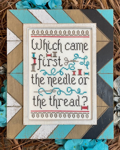 Which Came First? Cross Stitch Pattern by My Big Toe Designs
