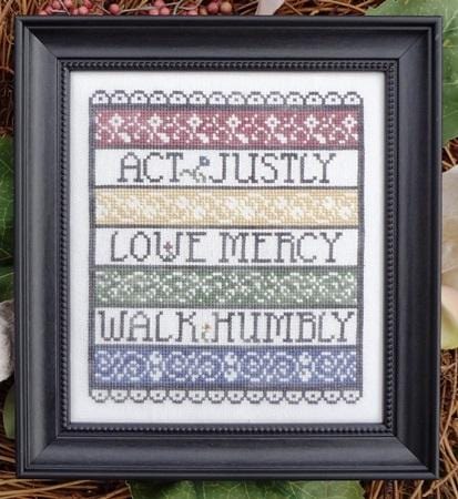 Walk Humbly Counted Cross Stitch Pattern