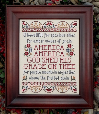 America The Beautiful Cross Stitch Pattern by My Big Toe Designs