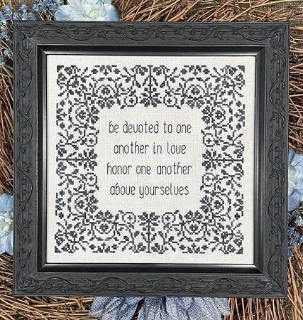 Be Devoted to One Another Cross Stitch Pattern by My Big Toe Designs