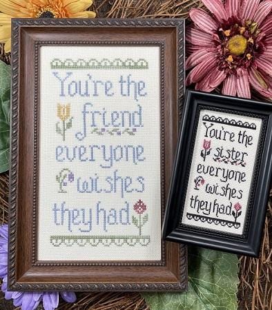 You're the Friend Cross Stitch Pattern by My Big Toe Designs™